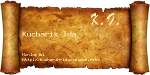 Kucharik Ida névjegykártya